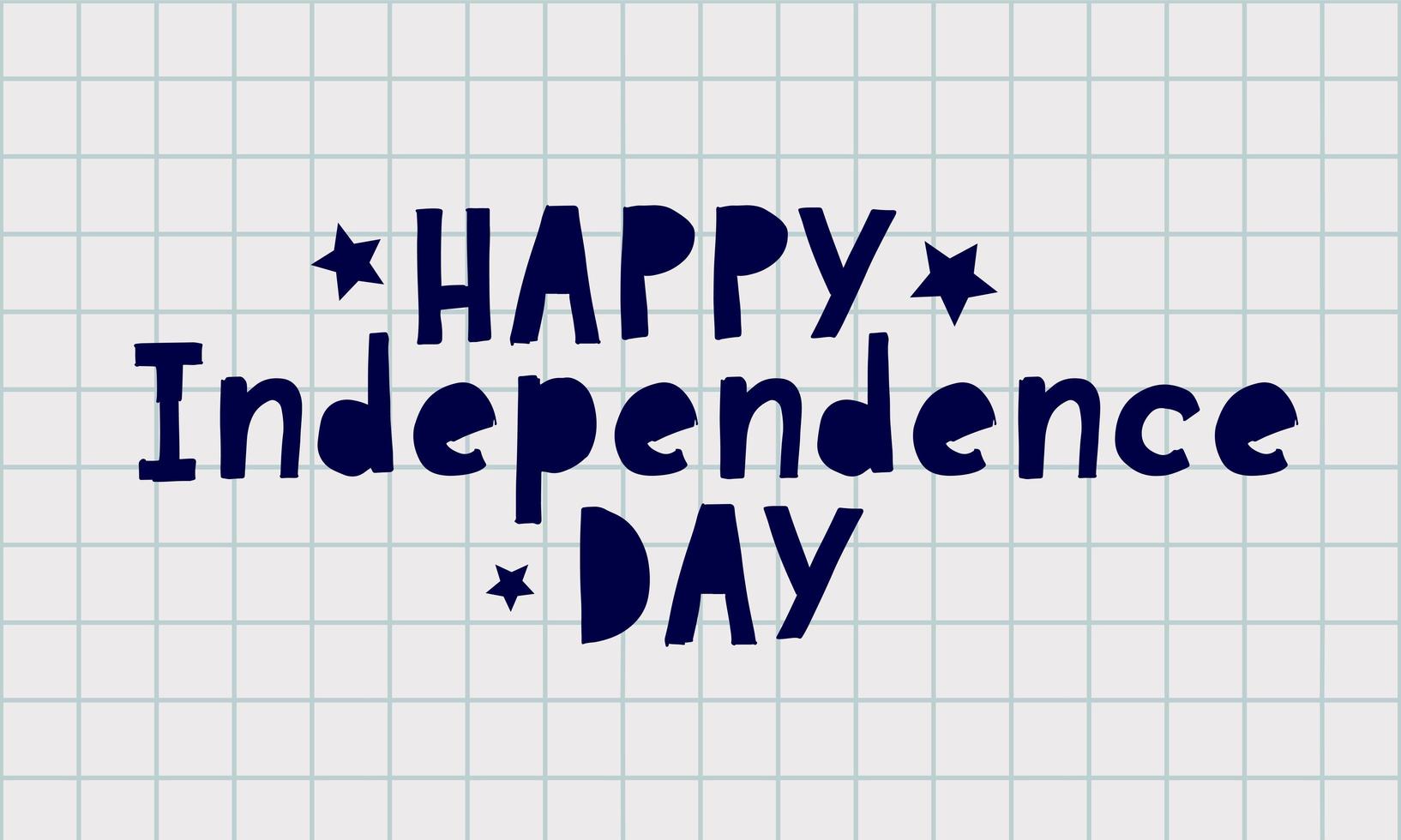4th of july independence day lettering background vector