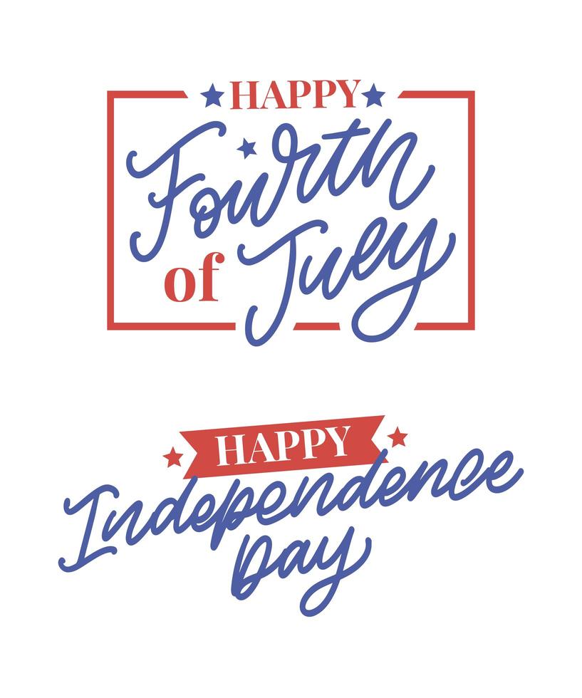 Fourth 4 of July stylish american independence day design Fourth of July vector