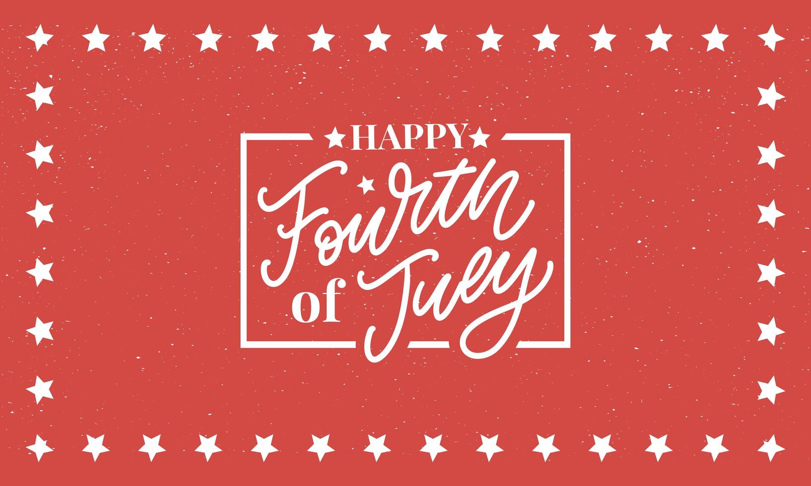 Fourth 4 of July stylish american independence day design Fourth of July vector