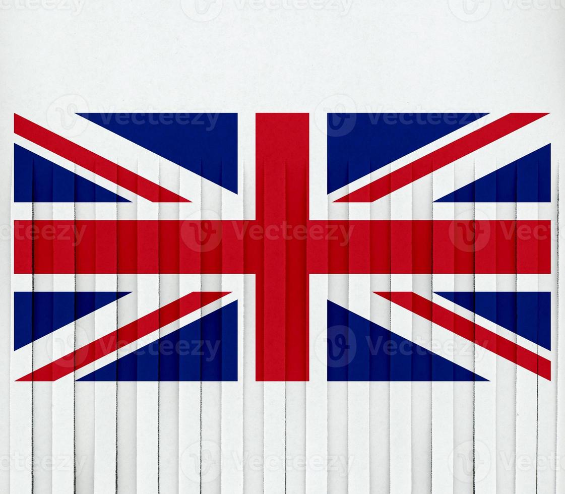 Shredded flag of the United Kingdom photo