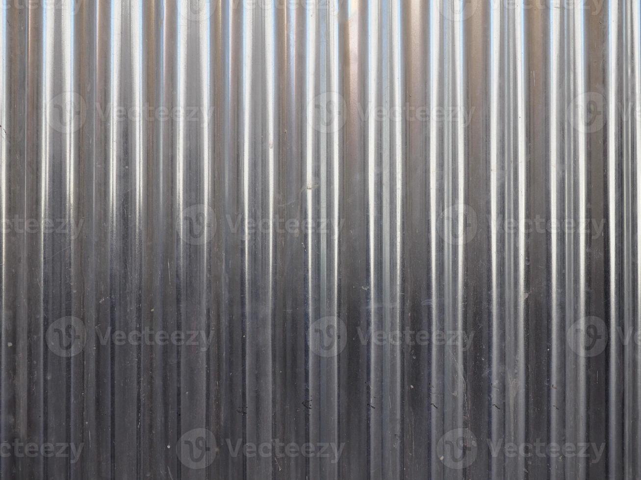 Grey corrugated steel texture background photo