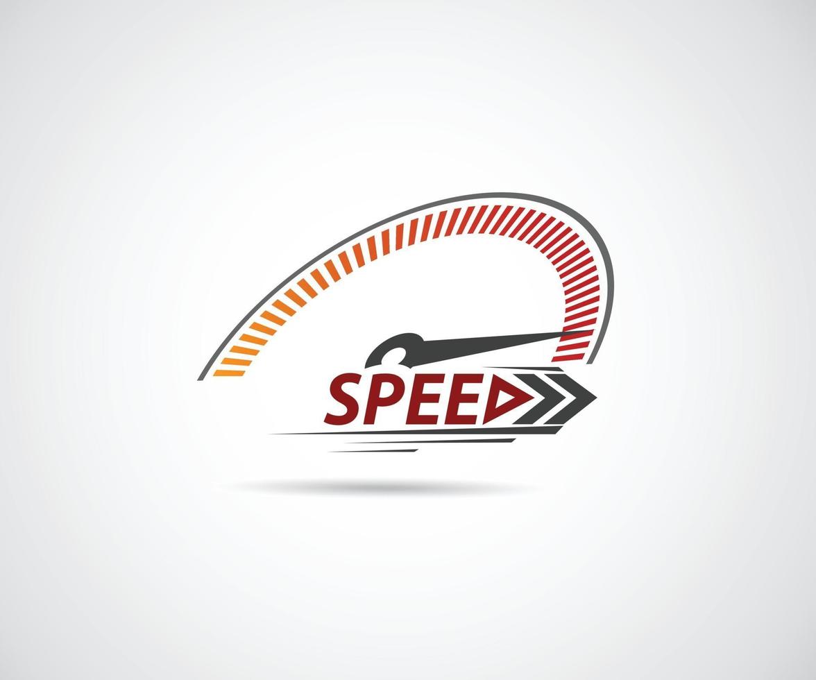 Speed. Logo racing event. Speedometer vector