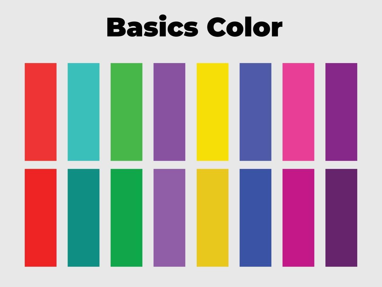 Basic color Pallete vector