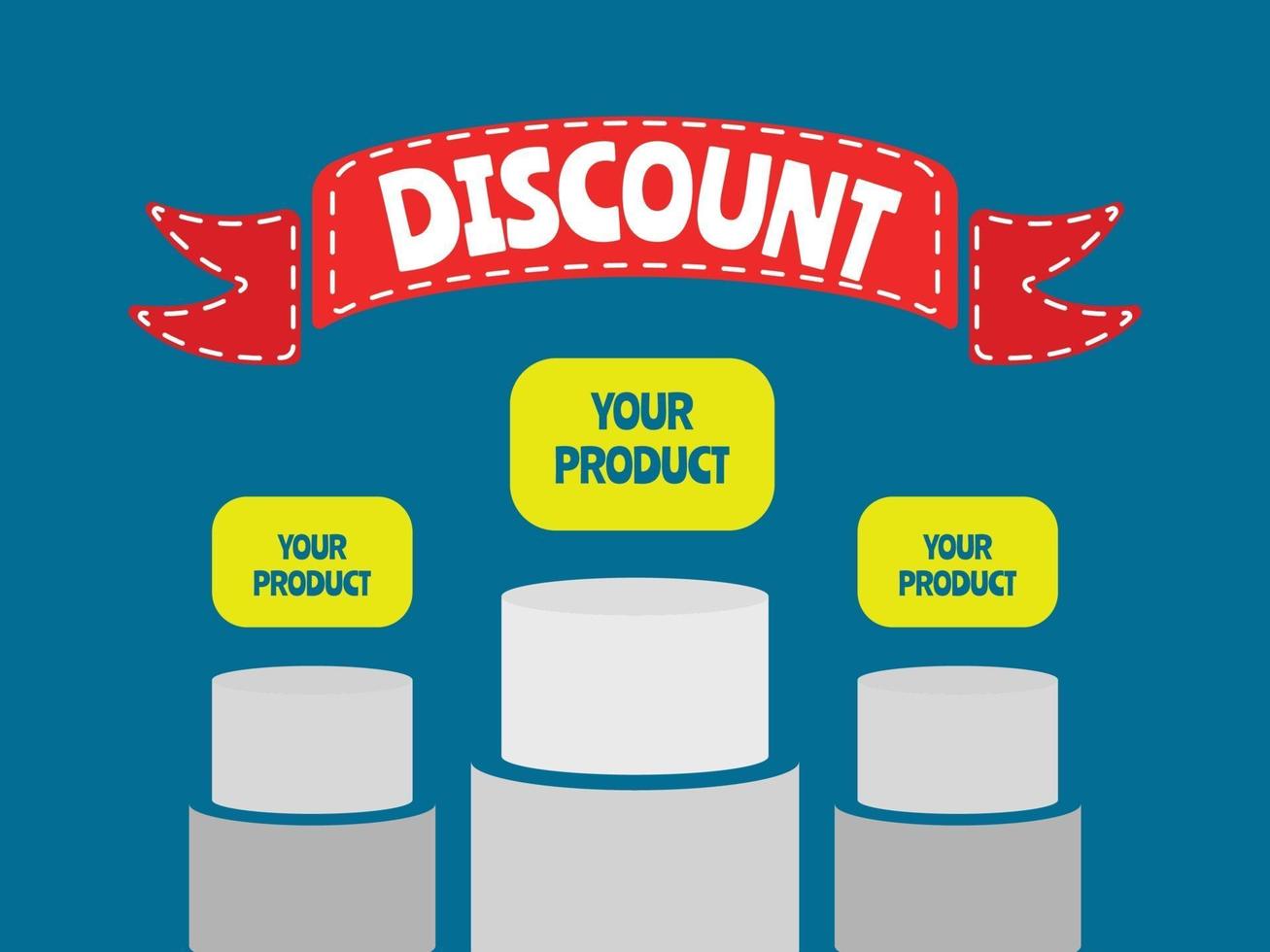 Discount Product, set of labels for sale, discount, announcement, advertise vector