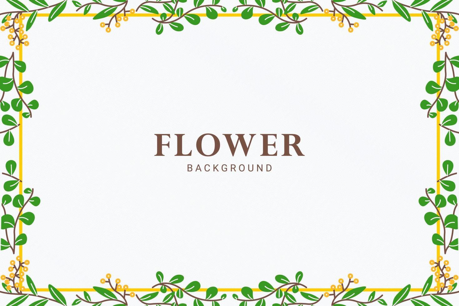 beautiful floral frame background vector