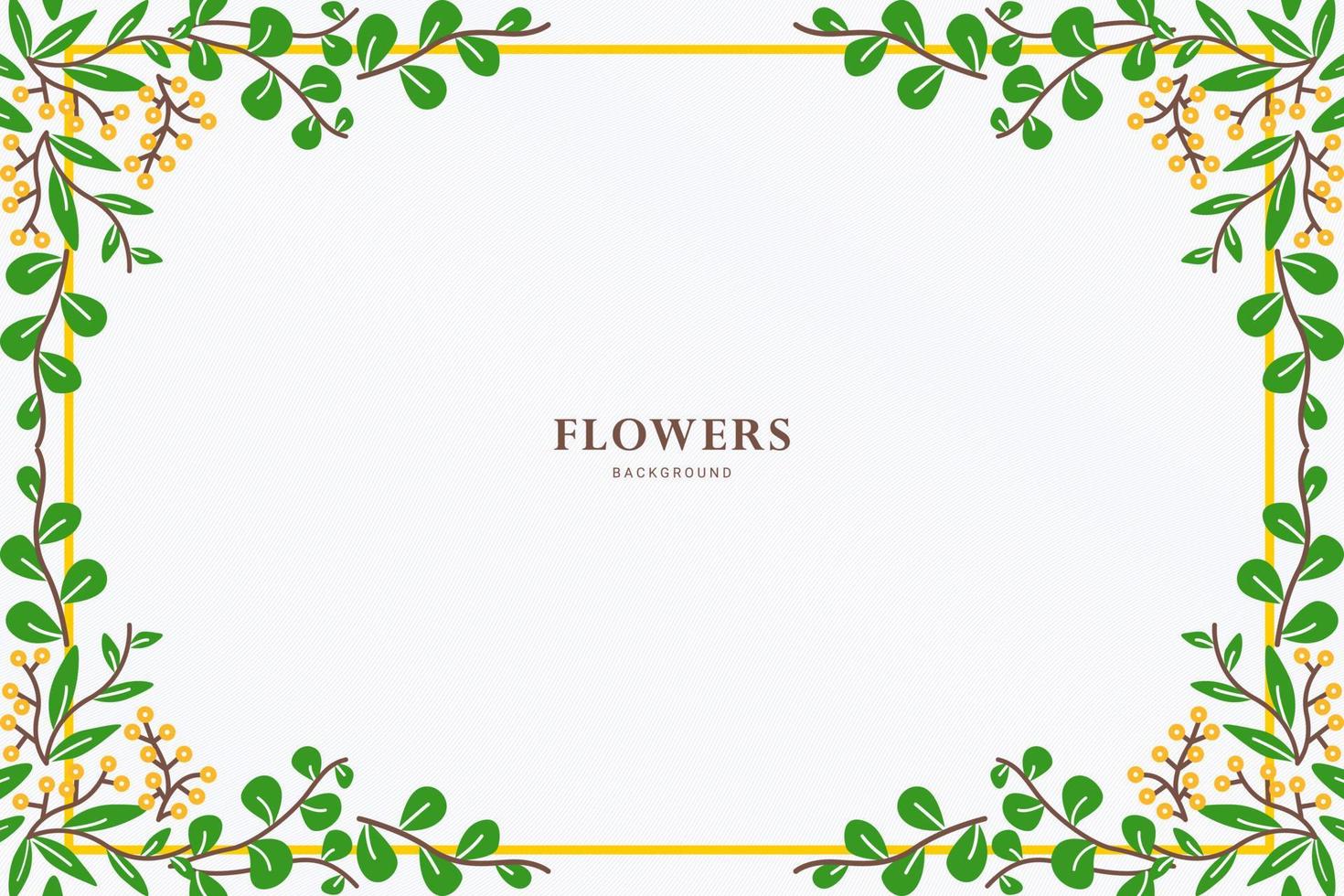 floral background with leaves vector