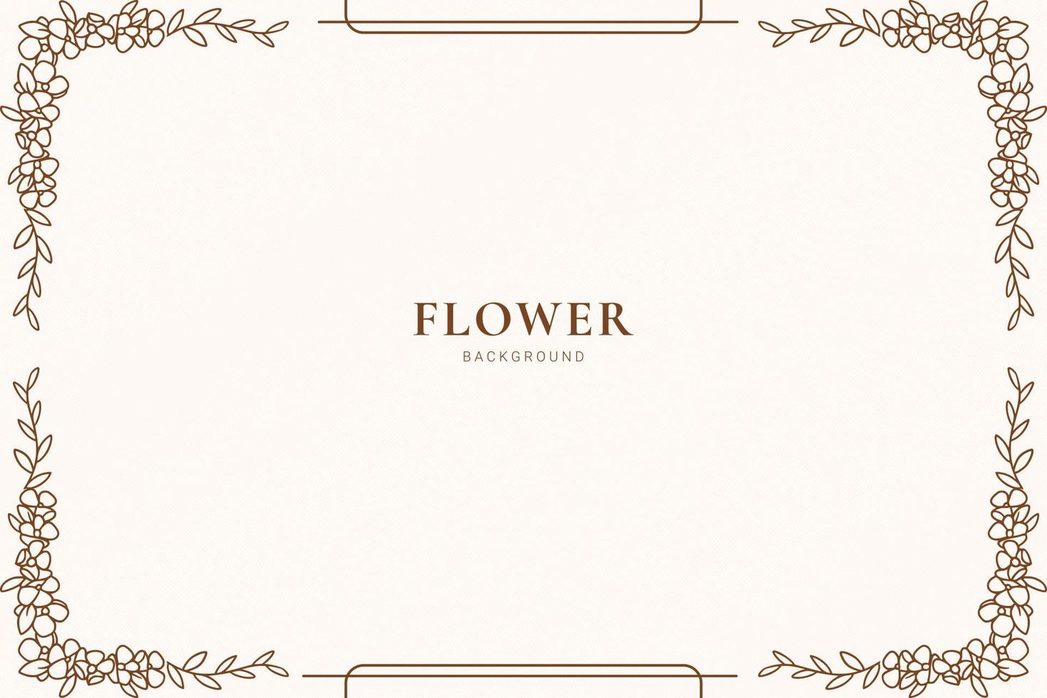 flowers background with frame vector