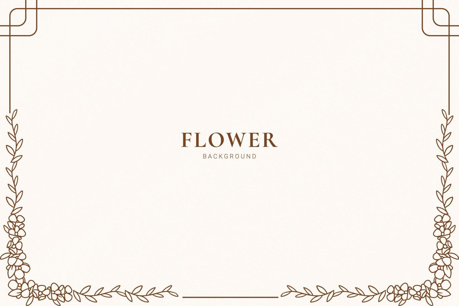 flowers frame background vector
