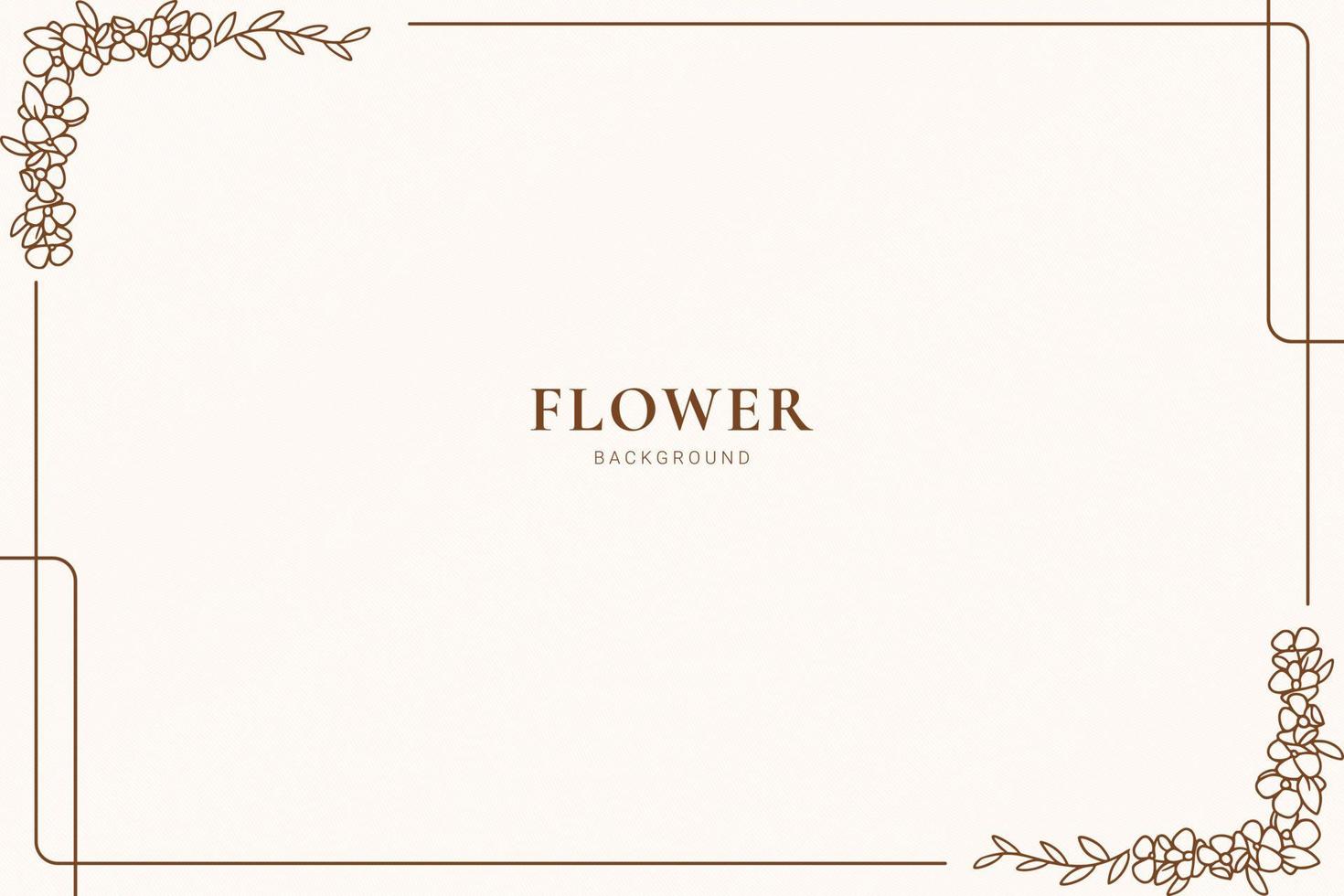 decorative background with floral frame vector