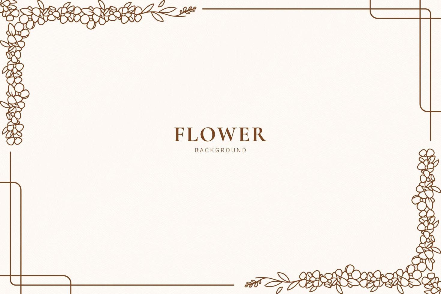 decorative background with floral frame vector