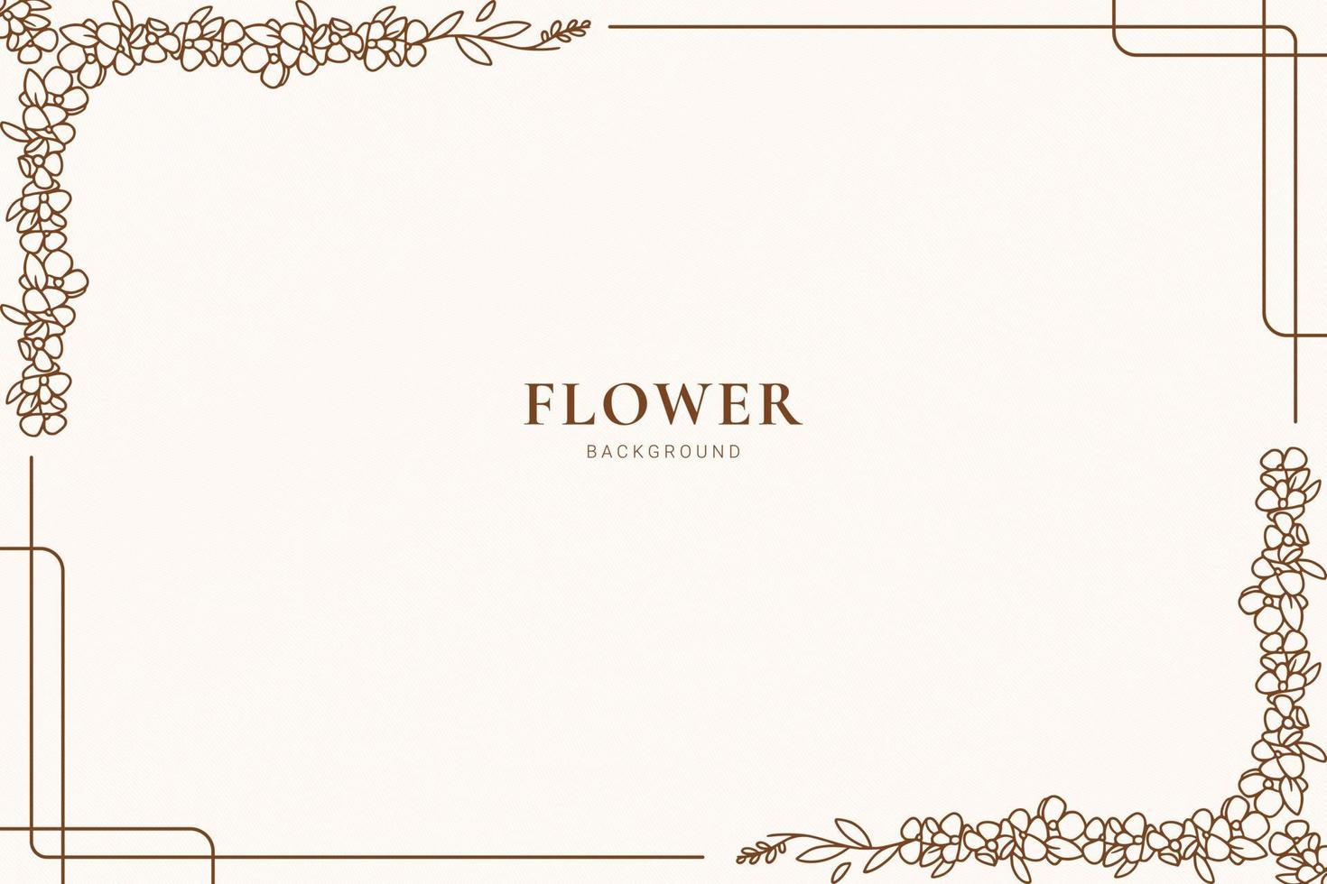 fondo decorativo con marco floral vector