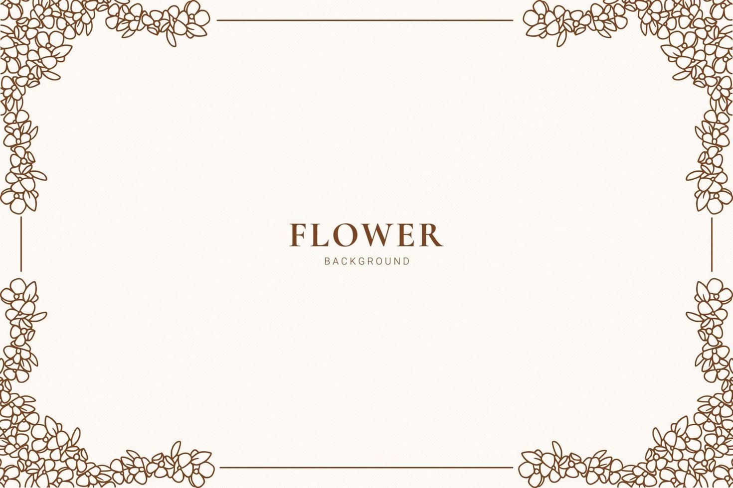 decorative floral frame background vector