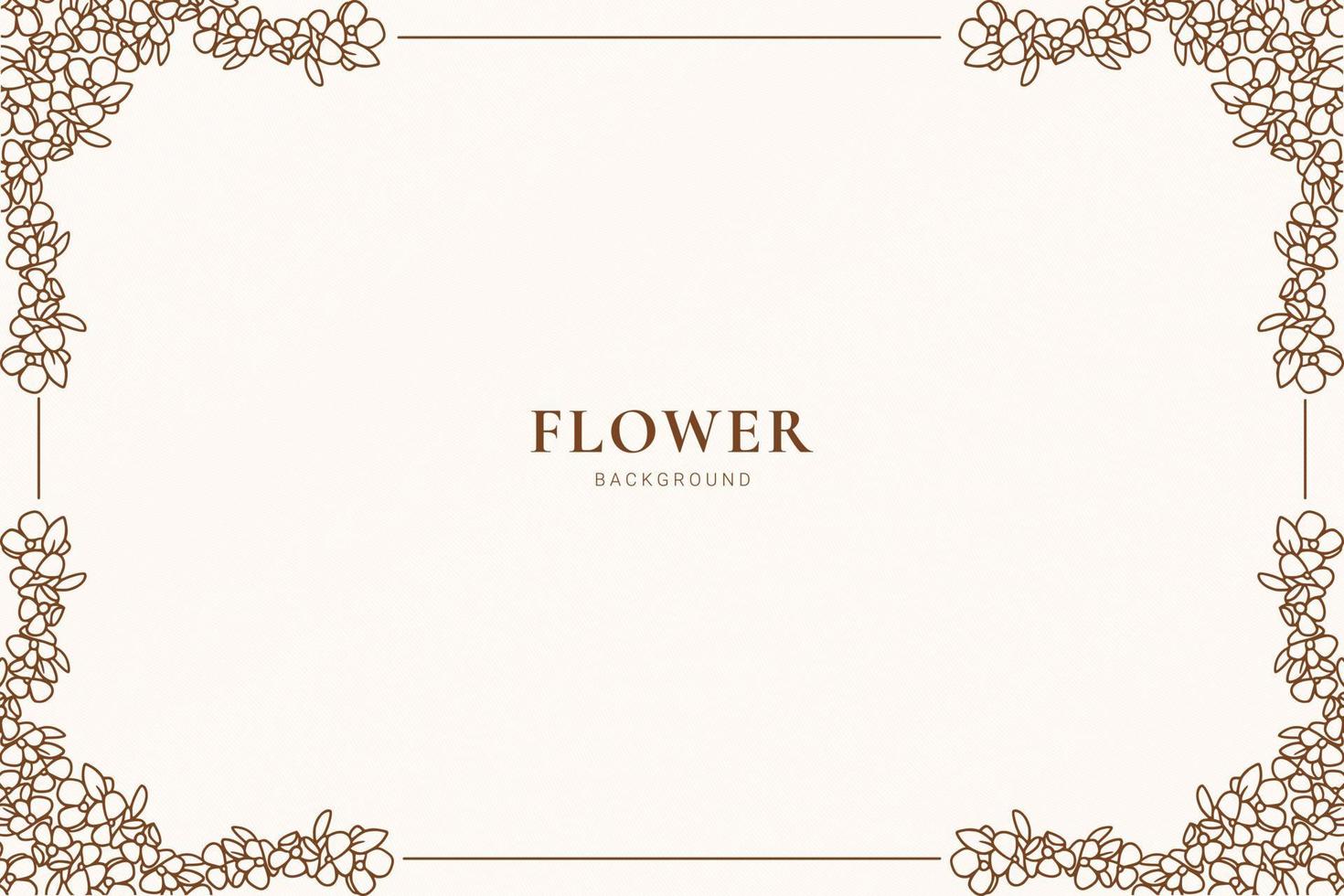 fondo decorativo marco floral vector