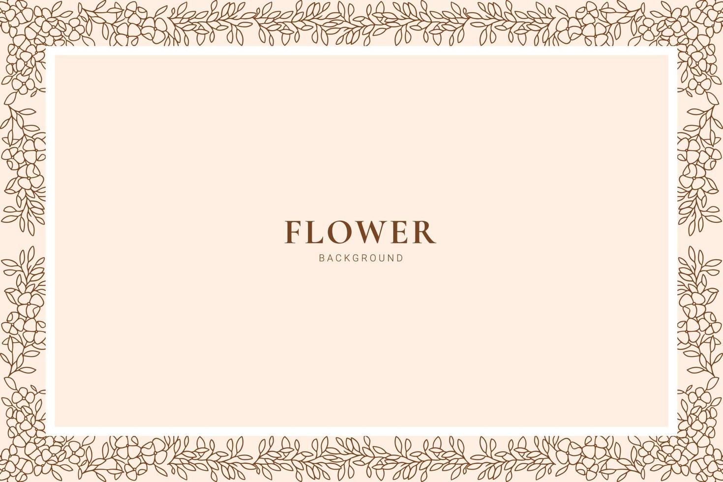 floral frame background vector