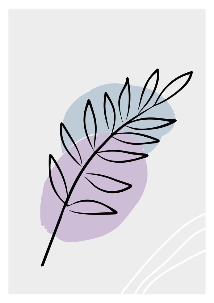 Eucalyptus wall art vector