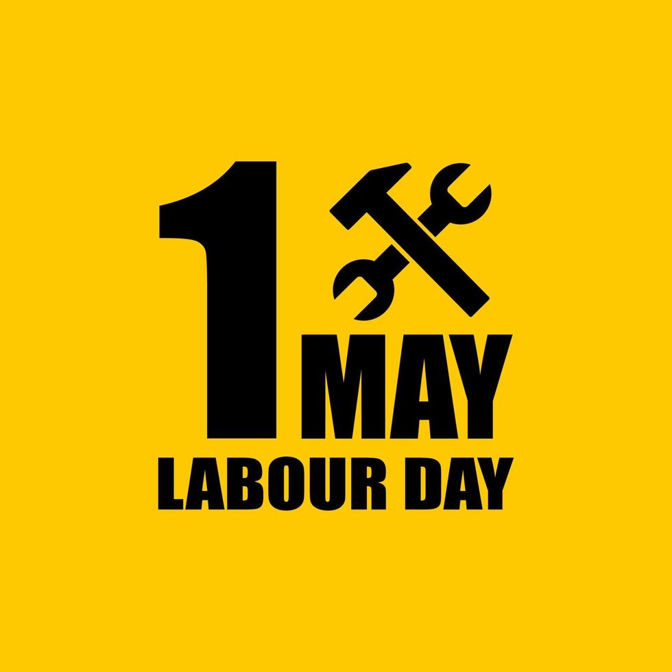 1 May Labour Day Background Vector Illustration