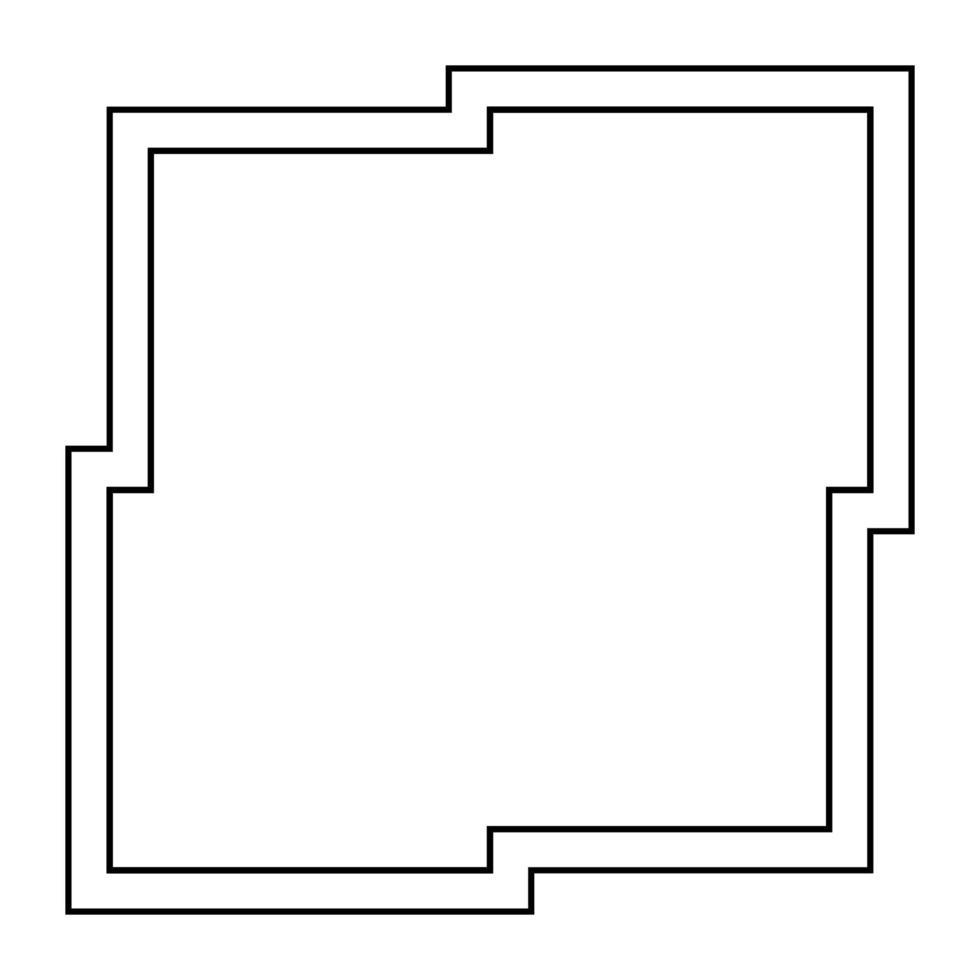 Abstract frame on White background. Vector Illustration