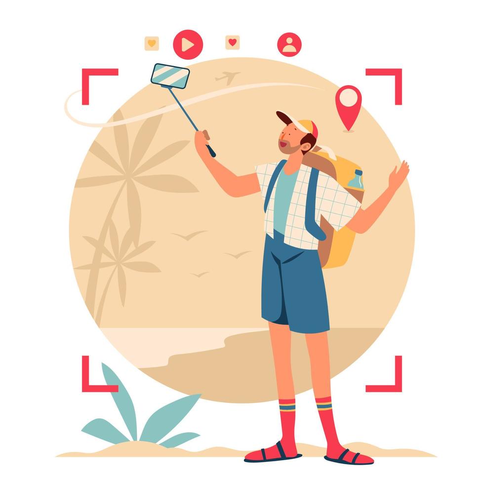 Vloggers Making Content vector
