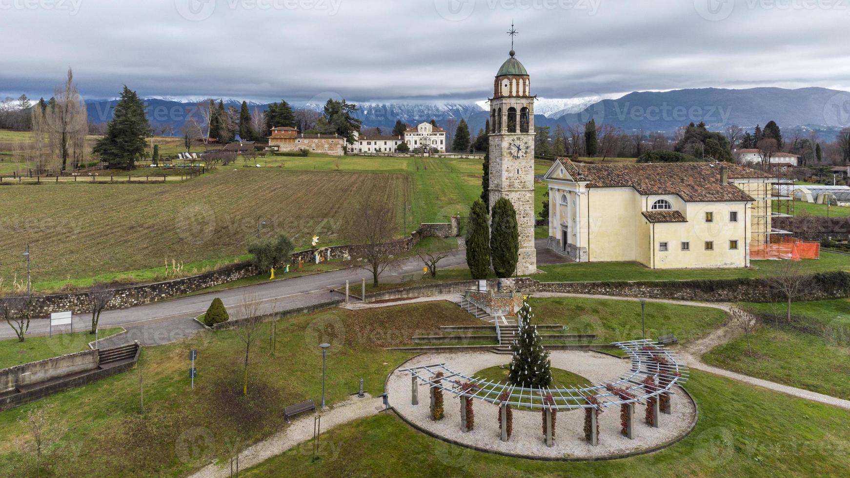 Symmetries and art seen from above. photo