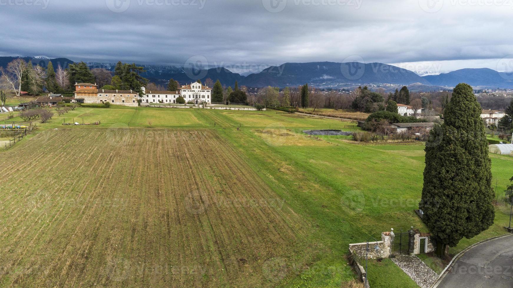 Symmetries and art seen from above. photo