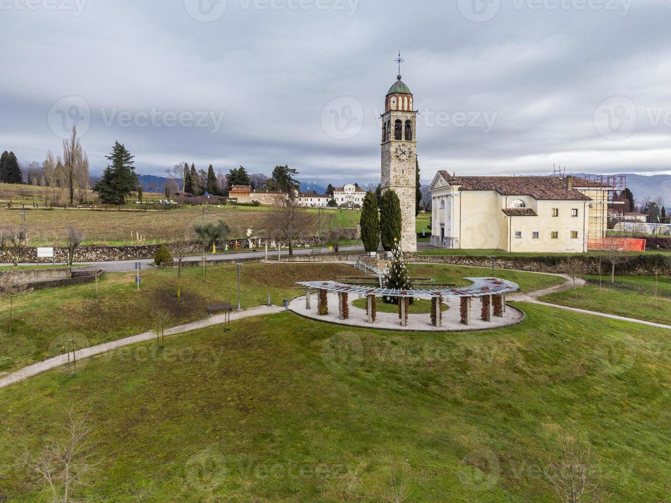 Symmetries and art seen from above. photo