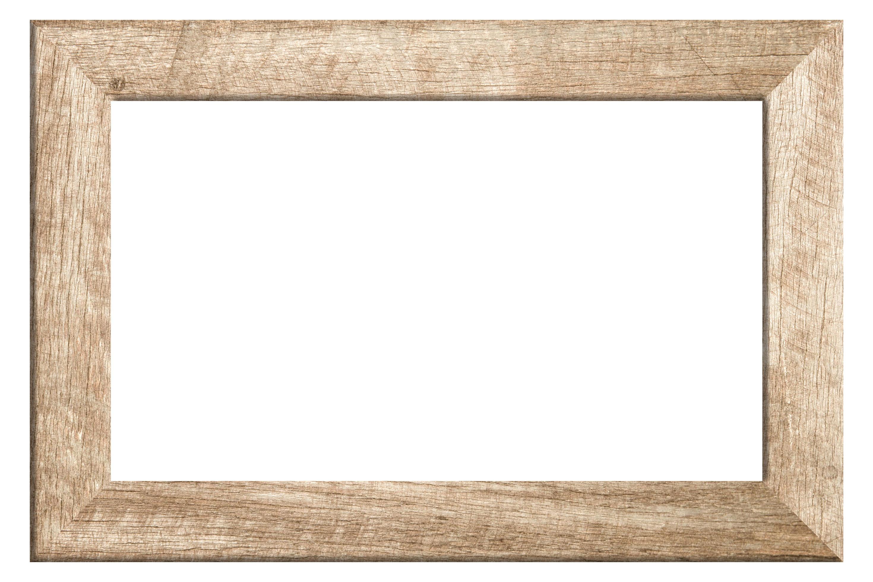Wood frame on white background 3556416 Stock Photo at Vecteezy