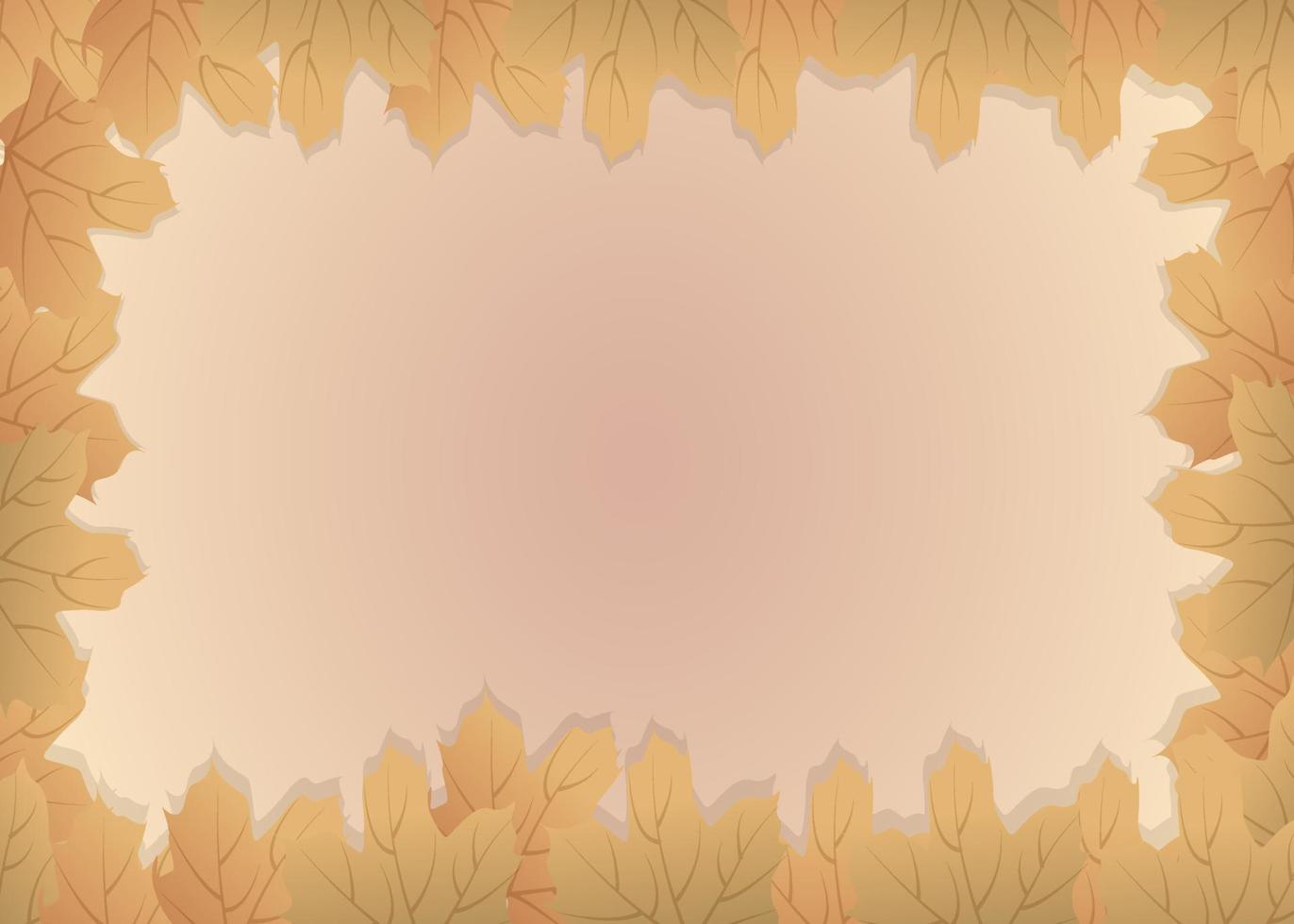 Background simple with leaf brown. vector