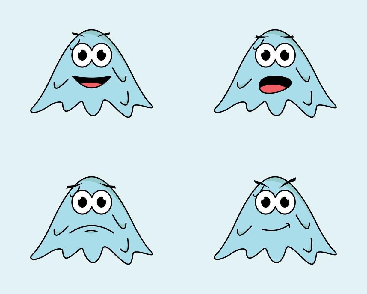 Slime character cute cartoon vector