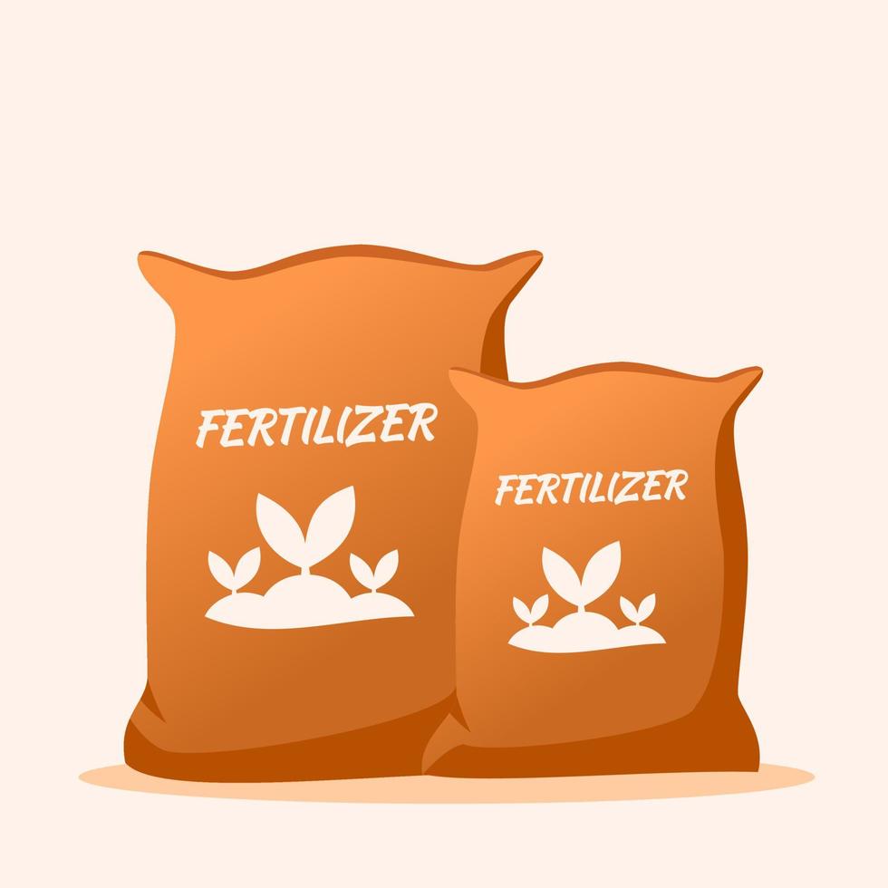 Fertilizer in Sack for Farm or Agriculture vector