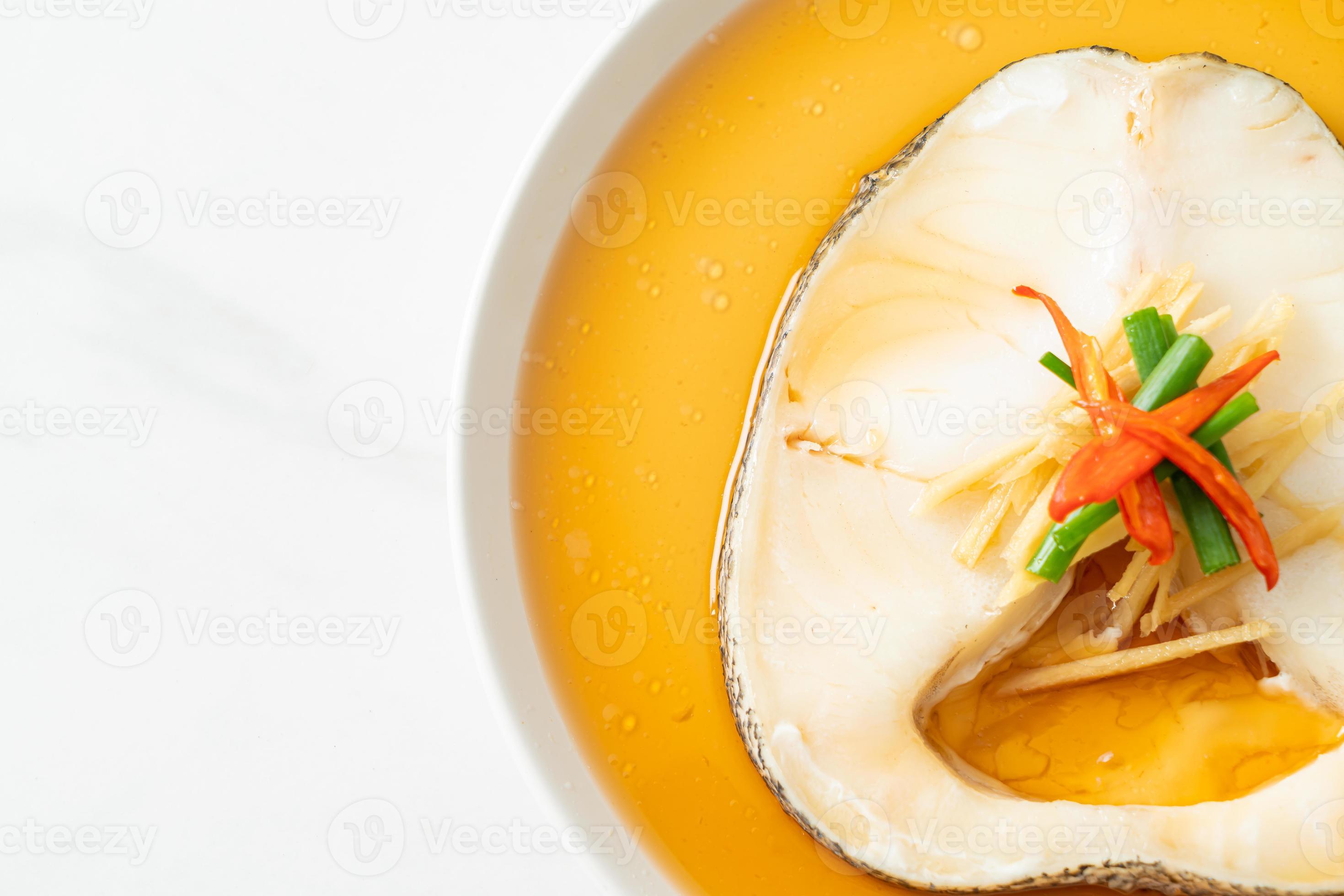 Steamed Cod Fish with Soy Sauce 3557667 Stock Photo at Vecteezy