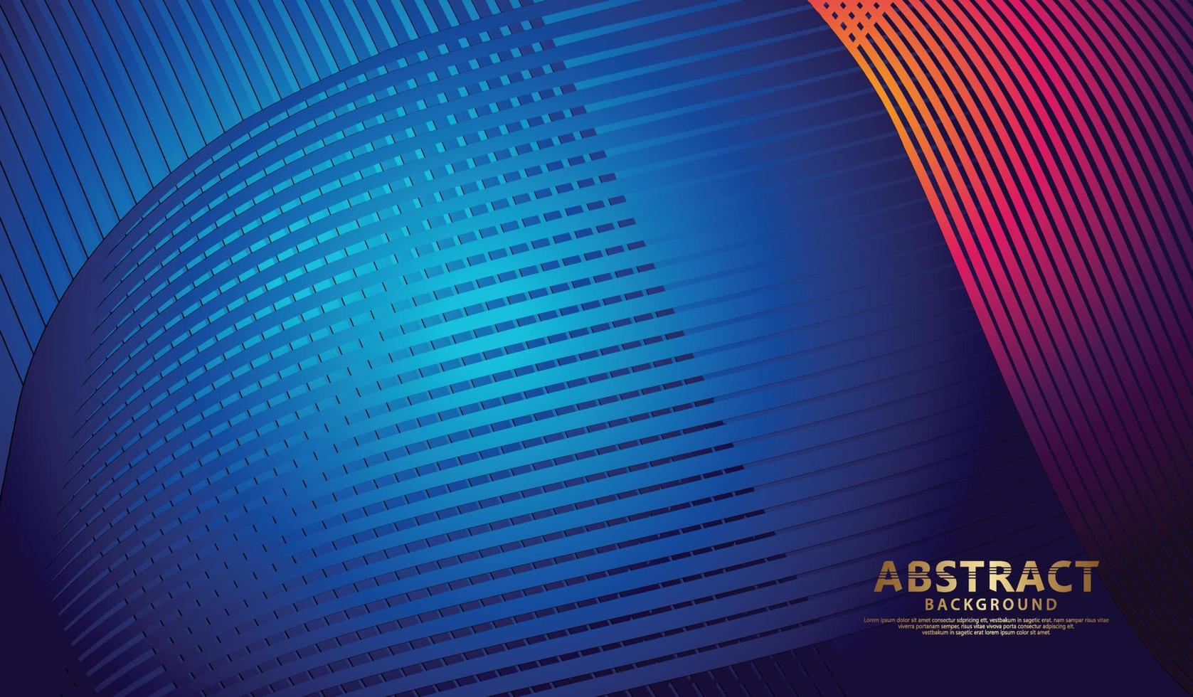 Abstract flow lines background with elegant and futuristic gradation color for wallpaper and other users vector