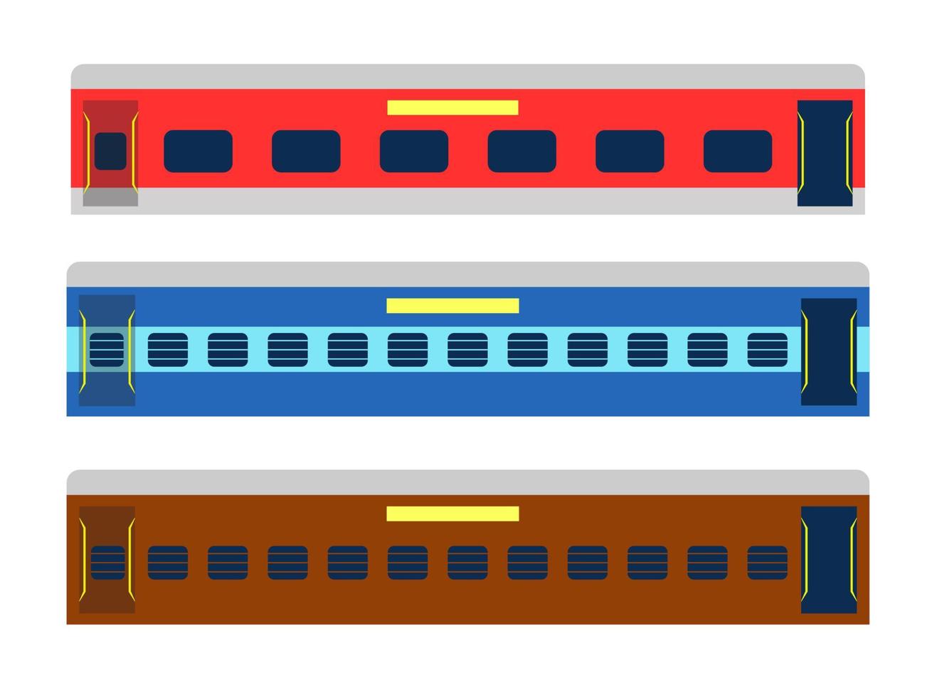 Indian railway compartments vector