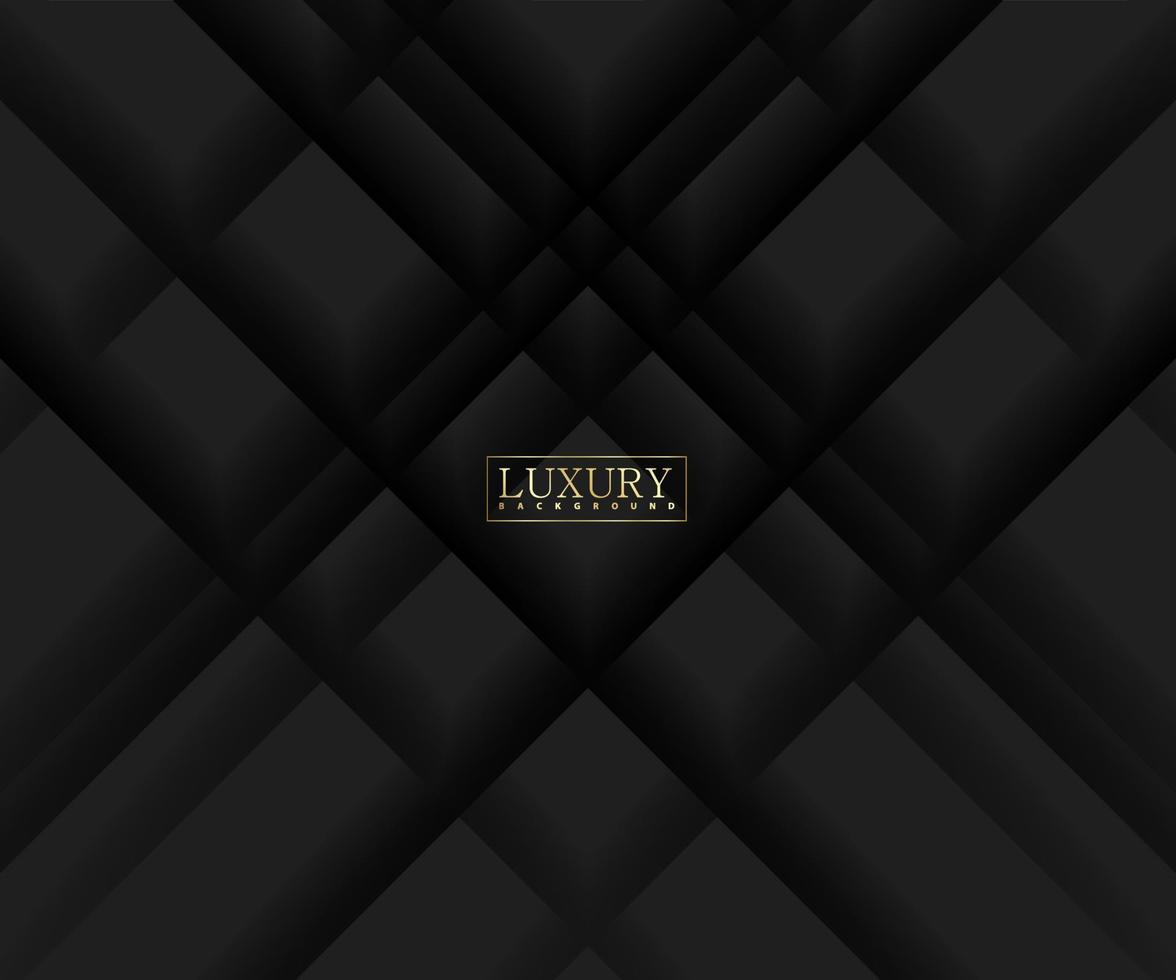 Abstract black luxury background with shiny lines. Elegant modern design vector