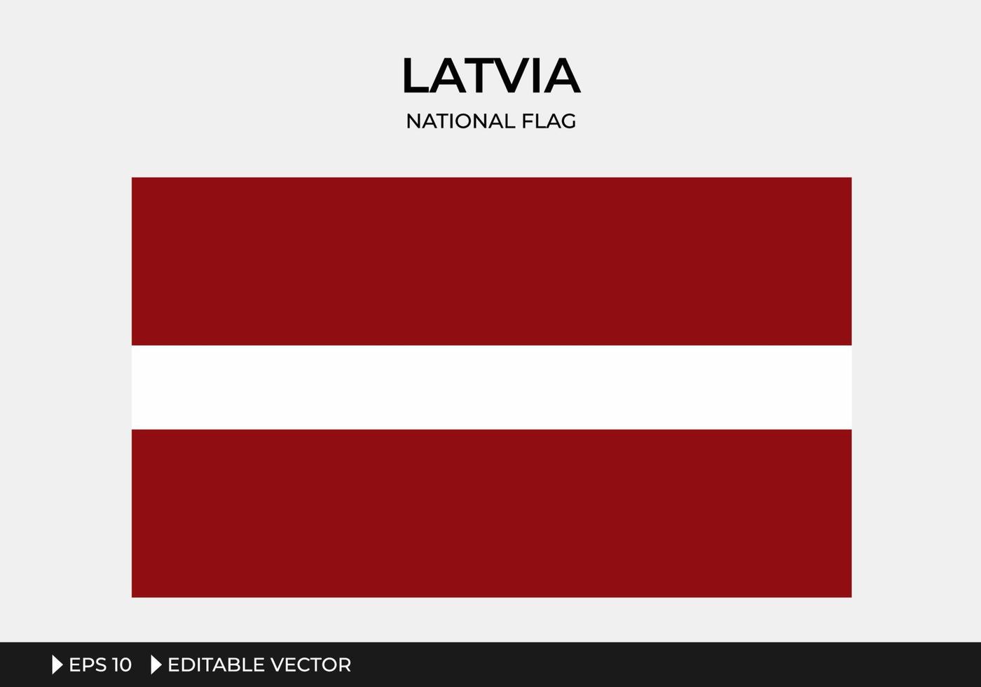 Illustration of Latvia National flag vector