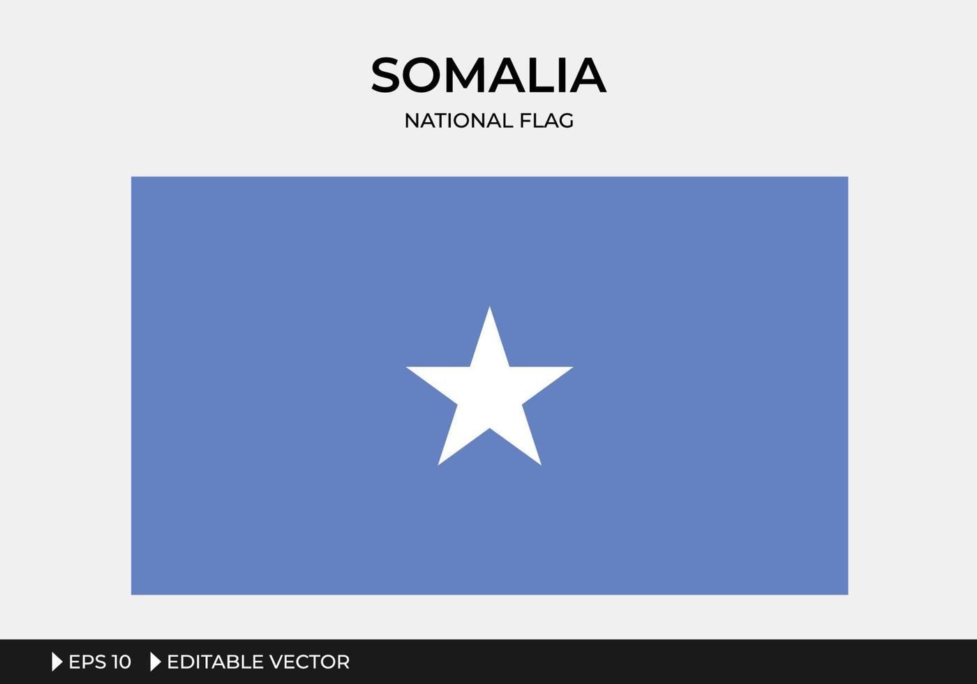 ilustración de la bandera nacional de somalia vector