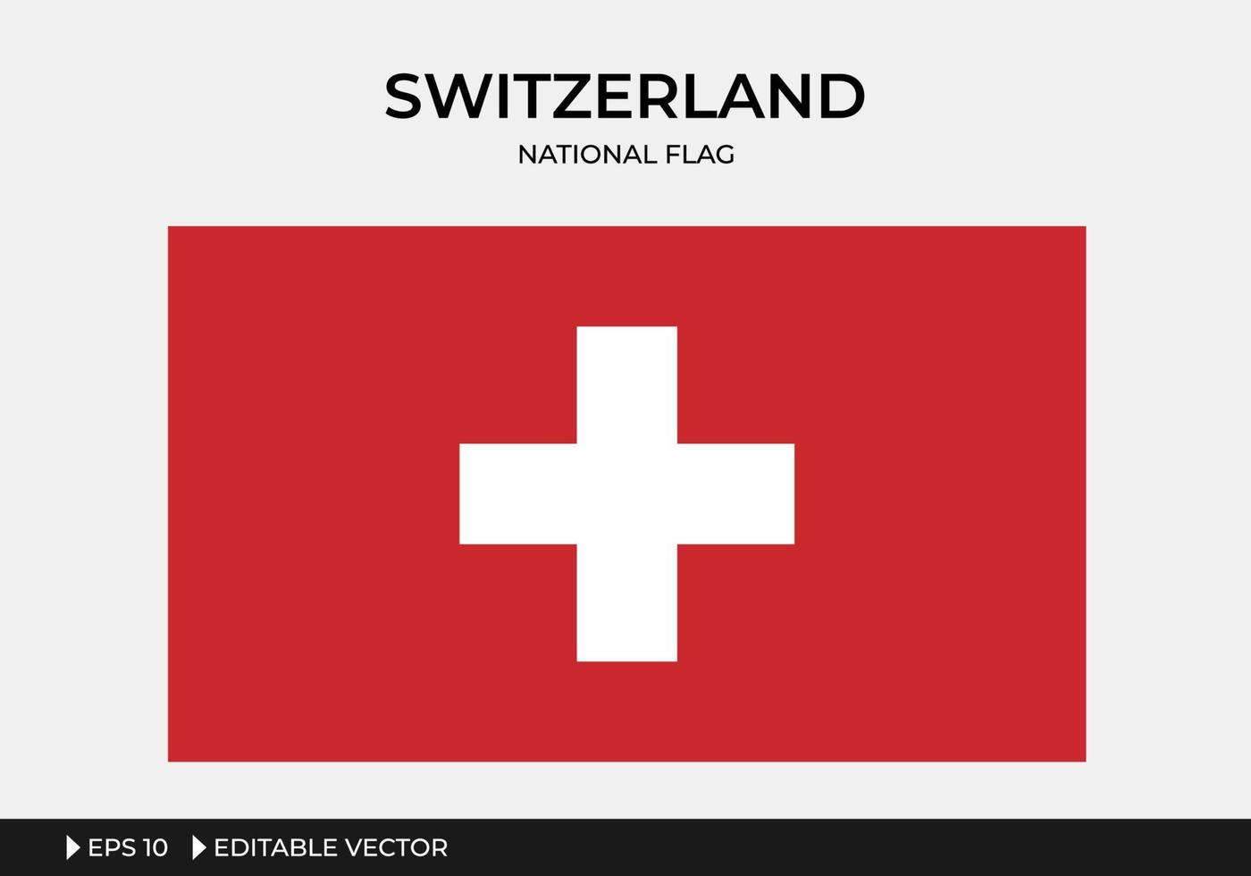 Illustration of Switzerland National Flag vector