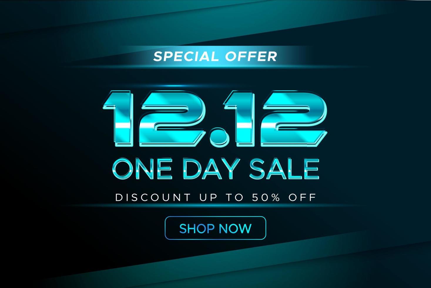 Cyber online 12 12 salebration banner template, sale banner for promotion vector
