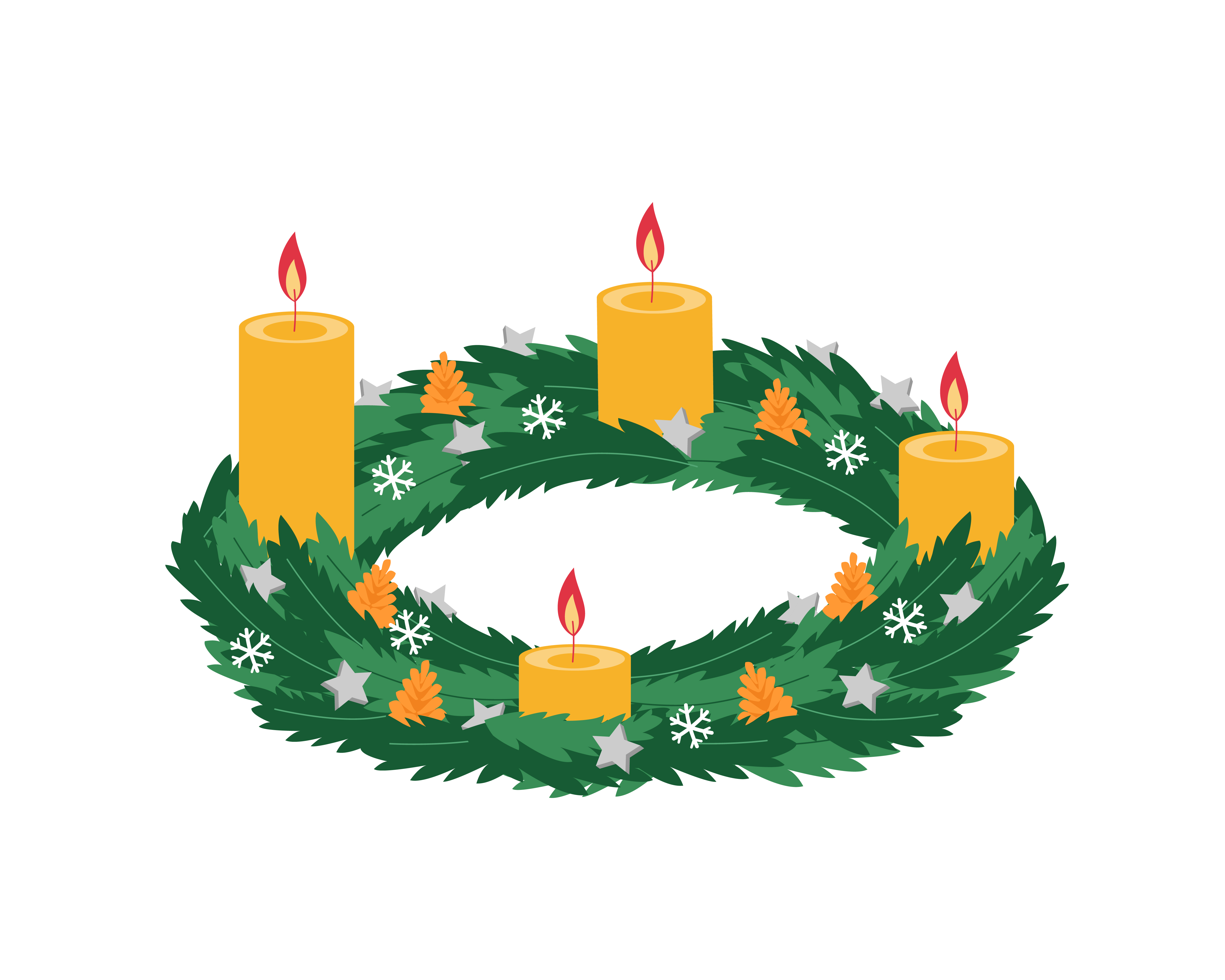 advent wreath clip art