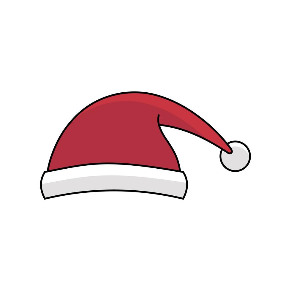 ilustración vectorial de un sombrero de santa 2 vector