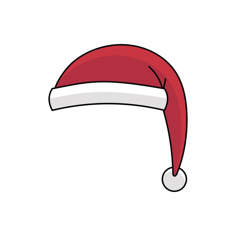 Vector illustration of a santa hat