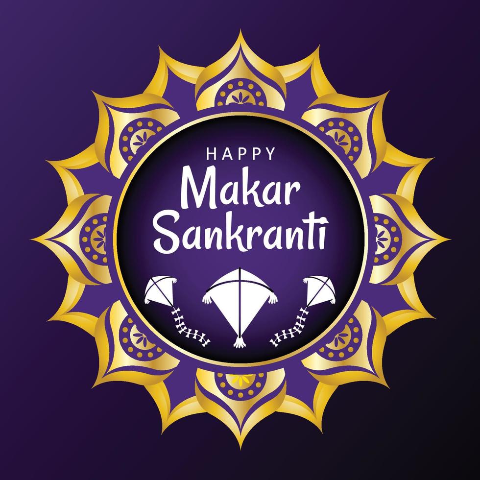 Happy Makar Sankranti Background vector