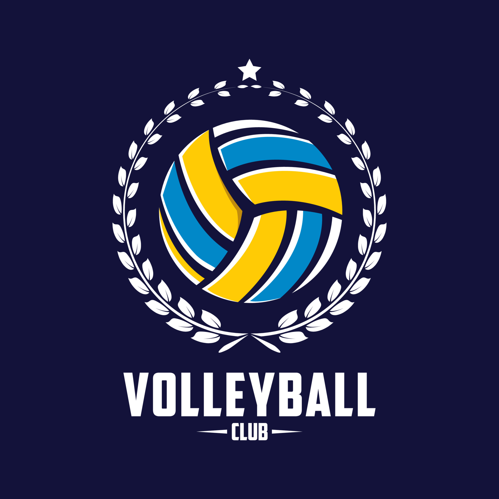 Volleyball logo template 3559234 Vector Art at Vecteezy