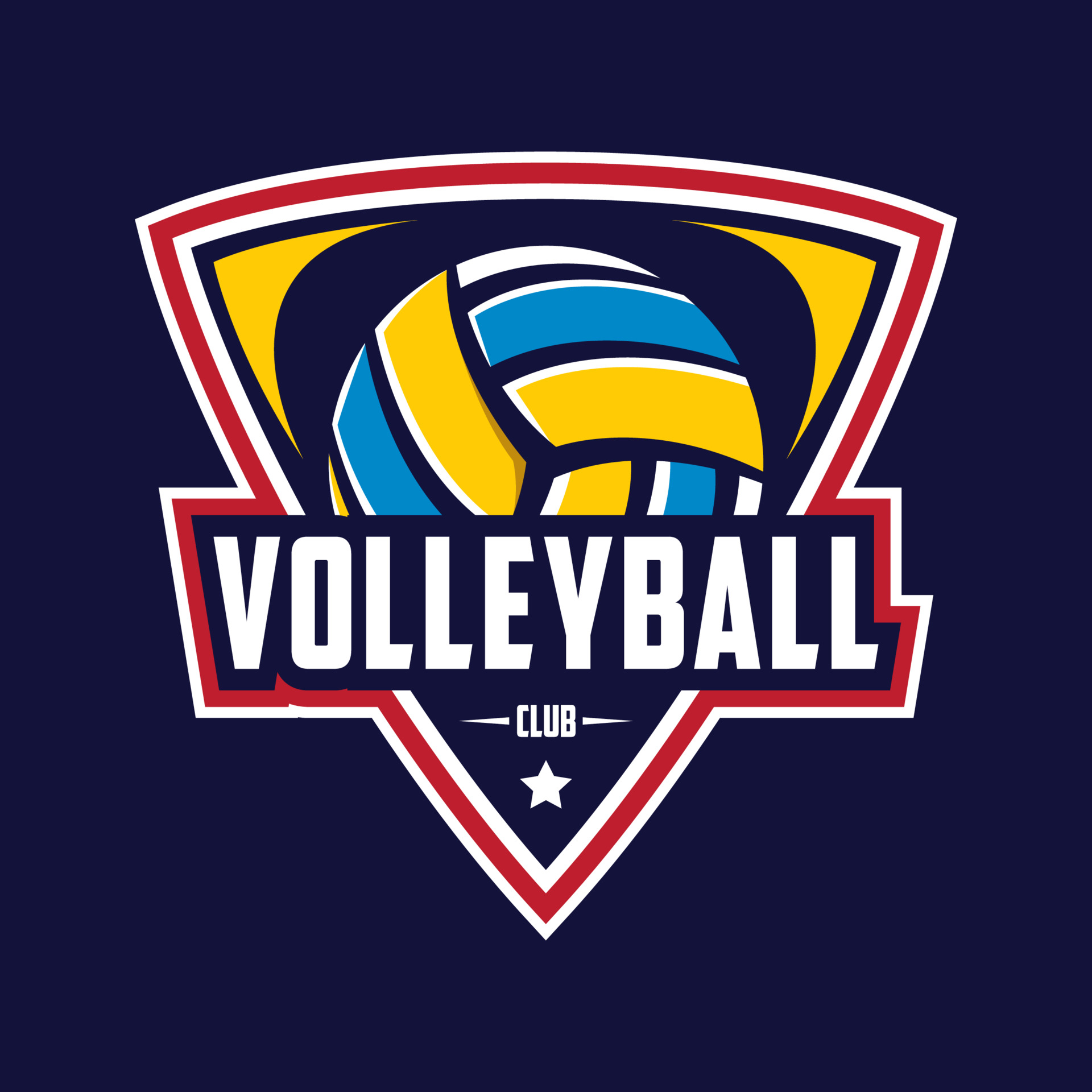 Volleyball Logo Design Templates Volleyball Logo Design Templates