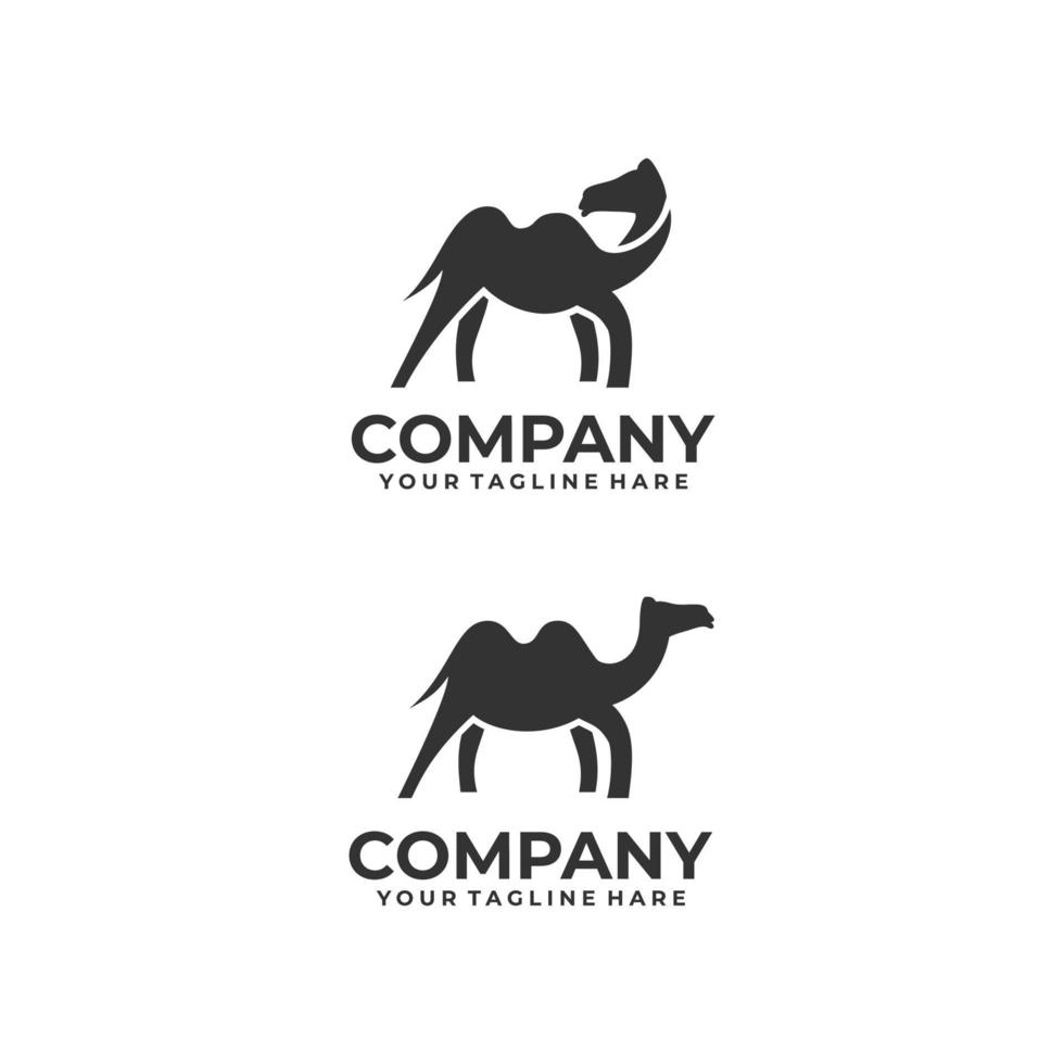 camel minimalist silhouette vector