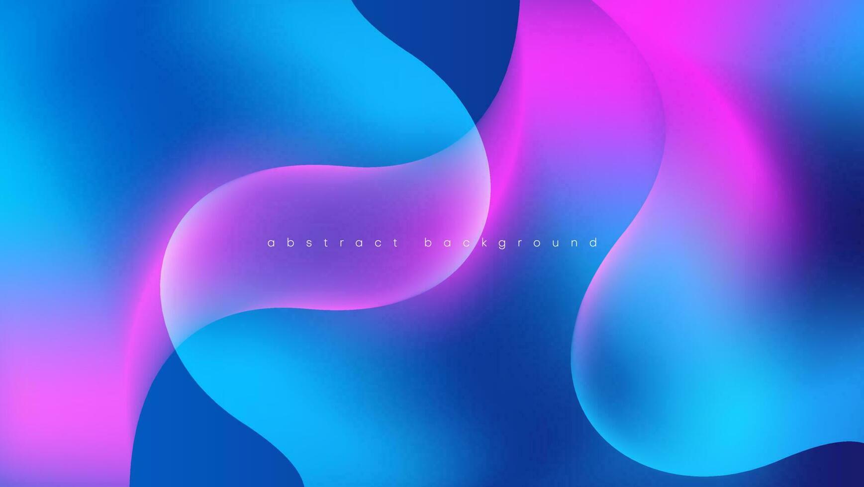 abstract gradient blue and pink wave background vector