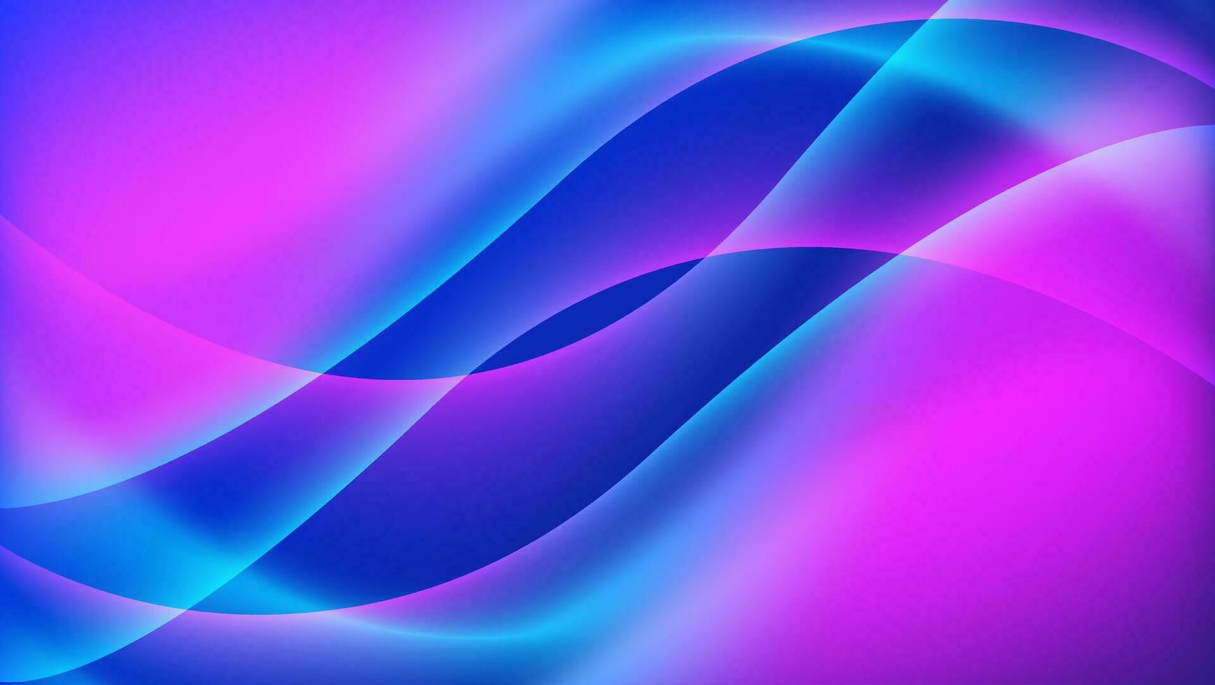 abstract gradient blue and pink wave background vector