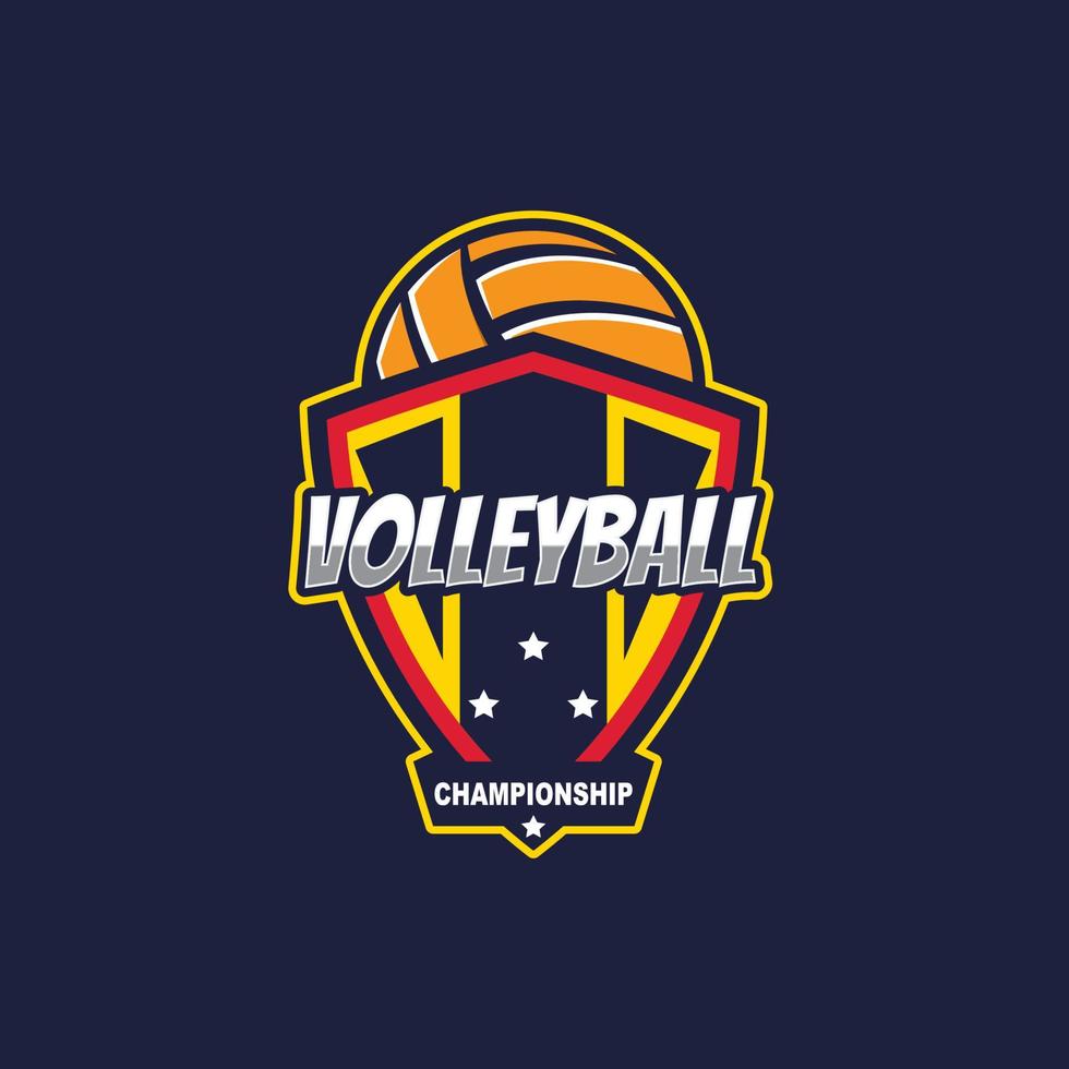 Volleyball logo template 3559368 Vector Art at Vecteezy