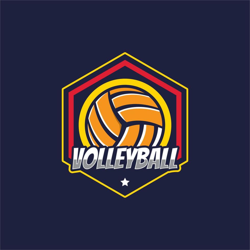 Volleyball logo template 3559384 Vector Art at Vecteezy