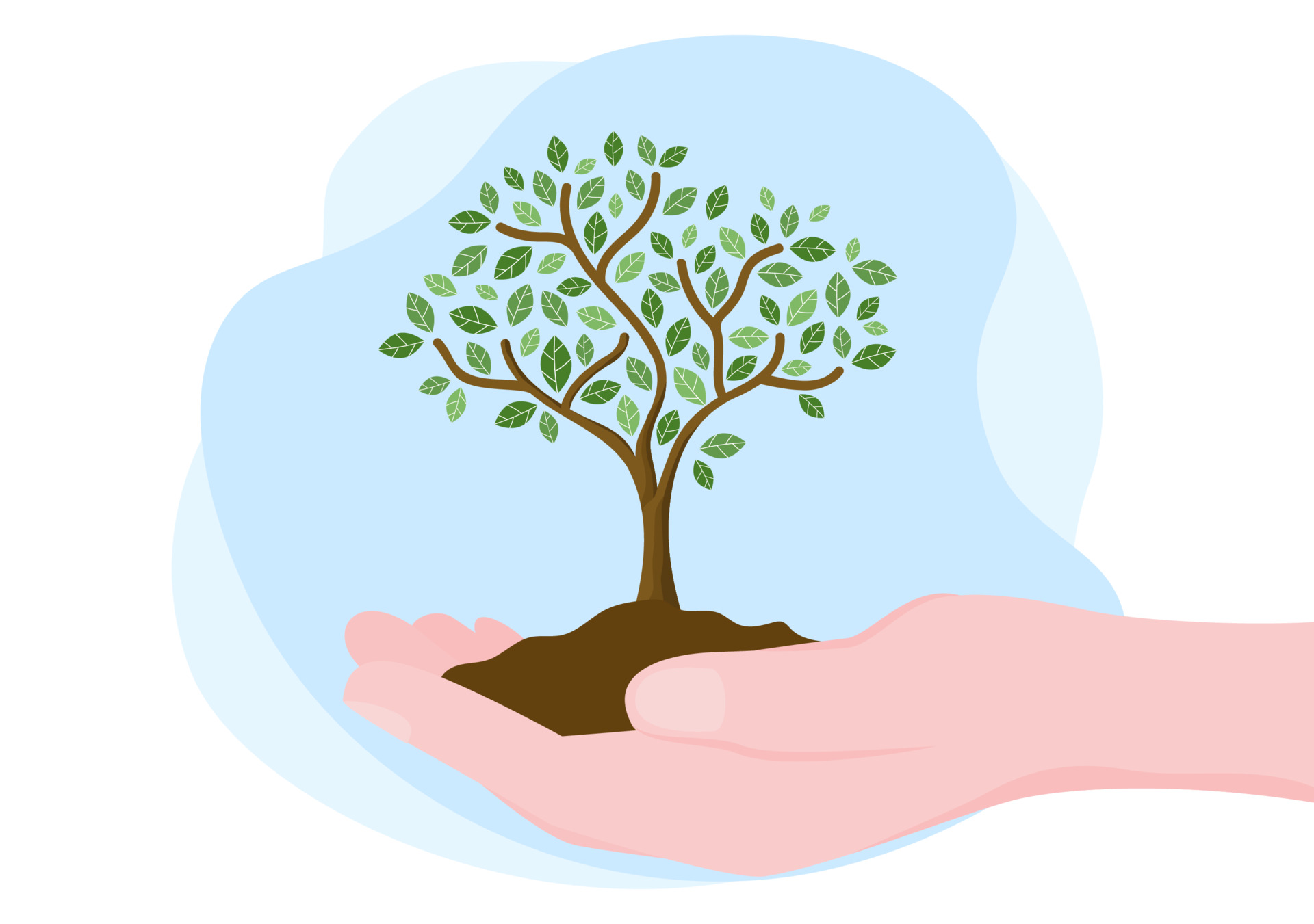 People Planting Trees Clip Art