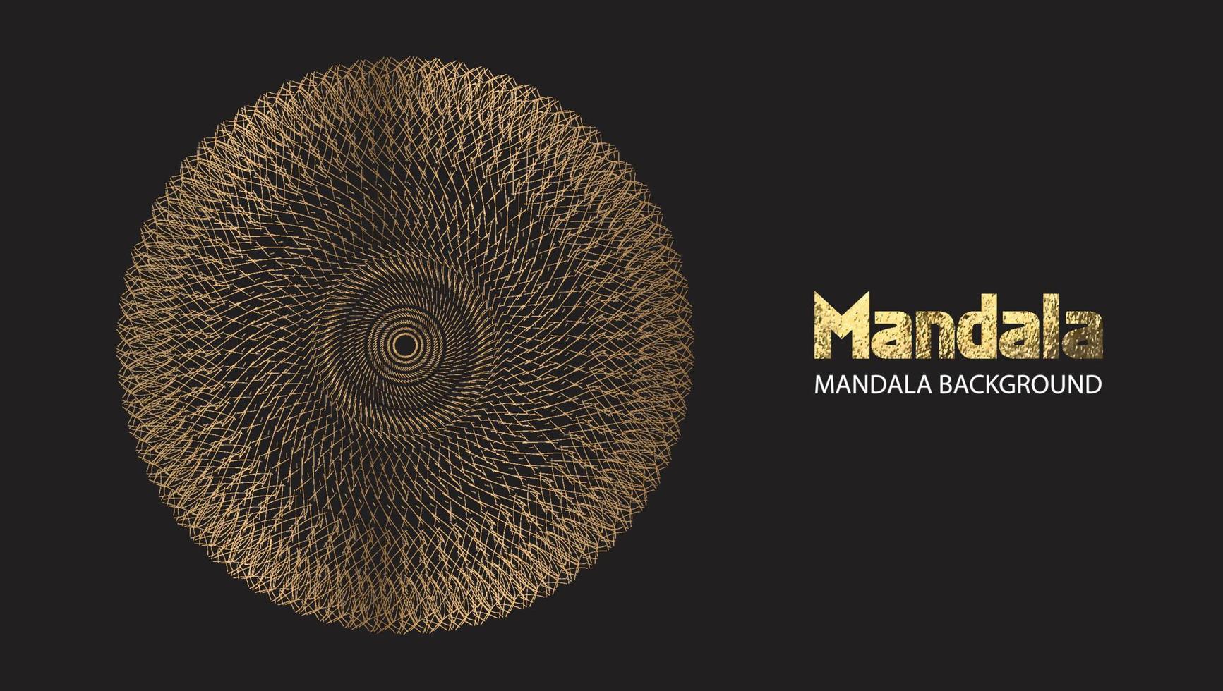 Mandala design mandala vector round luxury design golden brush text.